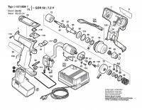 Bosch 0 601 939 723 Gdr 50 Impact Wrench 7.2 V / Eu Spare Parts